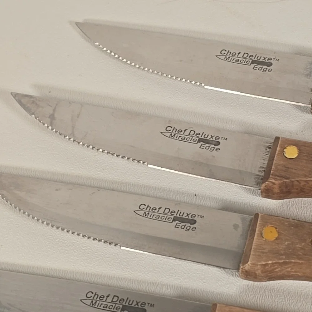 Chef Deluxe Miracle Edge Steak Knife Set Of 6‎